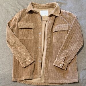 Kids Tan Corduroy Jacket